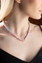 Heliophilia Silver Collar KL-0861 Multicolor con Colgante de Trébol